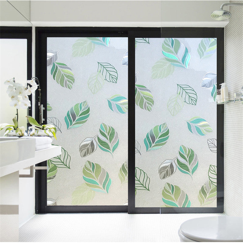 HKM-812947 Waterproof Stained Frosted Static Cling Window Film for Smooth Surfaces