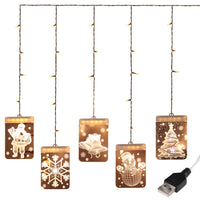 HKM-813011 LED Warm White Ice Strip Light for Indoor Christmas Decoration, Customizable One-Piece Design
