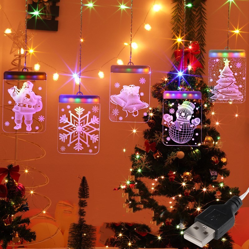 HKM-813011 LED Warm White Ice Strip Light for Indoor Christmas Decoration, Customizable One-Piece Design