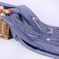 HKM-813075 Colorful Laser Phantinoll Knitted Cloth with Shining Dots - 100% Polyester, 1.5m Wide for Costumes and Filming