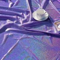 HKM-813075 Colorful Laser Phantinoll Knitted Cloth with Shining Dots - 100% Polyester, 1.5m Wide for Costumes and Filming