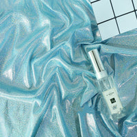 HKM-813075 Colorful Laser Phantinoll Knitted Cloth with Shining Dots - 100% Polyester, 1.5m Wide for Costumes and Filming