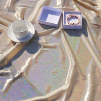 HKM-813075 Colorful Laser Phantinoll Knitted Cloth with Shining Dots - 100% Polyester, 1.5m Wide for Costumes and Filming