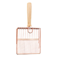 HKM-813395 Stainless Steel Cat Litter Scoop with Long Handle for Easy Clumping Waste Disposal