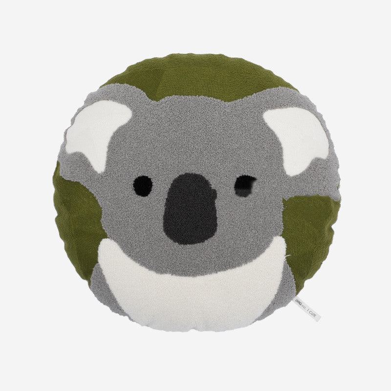 HKM-813459 Cute Round Cartoon Pillow for Kids - 50cm Plush Cushion featuring Red Panda, Koala, and Polar Bear Designs