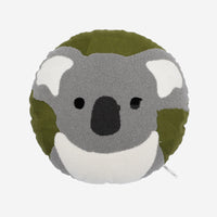 HKM-813459 Cute Round Cartoon Pillow for Kids - 50cm Plush Cushion featuring Red Panda, Koala, and Polar Bear Designs