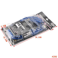 HKM-813779 Reinforced Negative Ground Wire Kit for Enhanced Engine Performance - 12V Copper & Aluminum, 5 Pieces