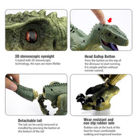 HKM-813971 Remote Control Walking Velociraptor Dinosaur Toy with Intelligent Spray Feature
