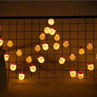 HKM-814163 Santa Claus LED String Lights - Waterproof Holiday Decoration for Christmas Trees, 1.5M Length