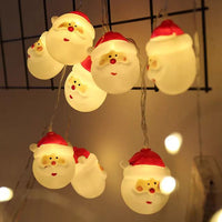 HKM-814163 Santa Claus LED String Lights - Waterproof Holiday Decoration for Christmas Trees, 1.5M Length