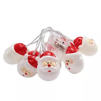 HKM-814163 Santa Claus LED String Lights - Waterproof Holiday Decoration for Christmas Trees, 1.5M Length