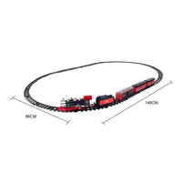 HKM-814355 Classic Electric Slot Car Train Set for Kids, 0-13 Years, Plastic Track Toy
