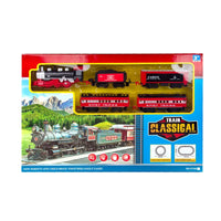 HKM-814355 Classic Electric Slot Car Train Set for Kids, 0-13 Years, Plastic Track Toy
