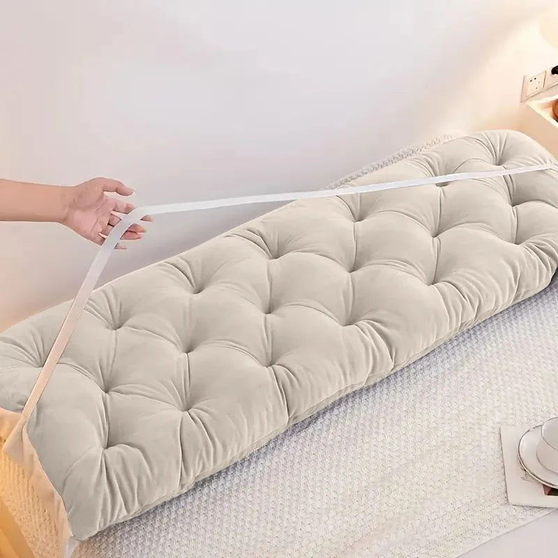 HKM-814547 Adjustable Headboard Pillow with Natural Cotton Filling - 1.2m Length, Multiple Colors Available