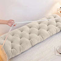 HKM-814547 Adjustable Headboard Pillow with Natural Cotton Filling - 1.2m Length, Multiple Colors Available