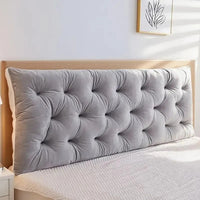 HKM-814547 Adjustable Headboard Pillow with Natural Cotton Filling - 1.2m Length, Multiple Colors Available