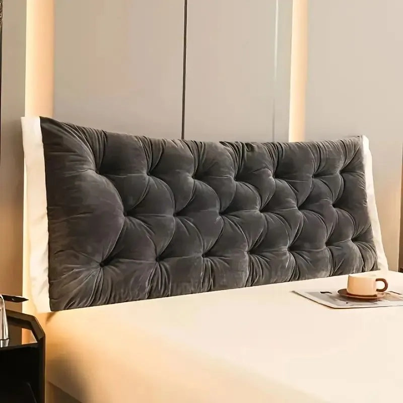 HKM-814547 Adjustable Headboard Pillow with Natural Cotton Filling - 1.2m Length, Multiple Colors Available