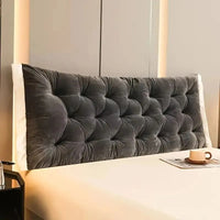 HKM-814547 Adjustable Headboard Pillow with Natural Cotton Filling - 1.2m Length, Multiple Colors Available