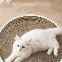 HKM-814547 Three-in-One Cat Scratch Board with Crumb-Free Corrugated Bowl and Play Balls