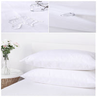 HKM-814547 Waterproof Knitted Cotton Pillowcase - 50x70CM & 48x74CM, 1 Pair