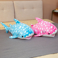 HKM-814675 Spotted Fish Plush Pillow - Soft Short Plush Cushion Filled with PP Cotton