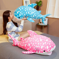 HKM-814675 Spotted Fish Plush Pillow - Soft Short Plush Cushion Filled with PP Cotton