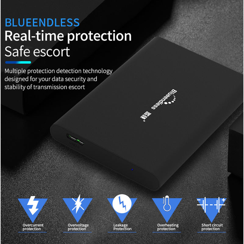 HKM-814739 High-Speed Metal Mobile Hard Disk - 2.5 Inch USB 3.0, 5400RPM, Available in Blue, Red, Black, Silver