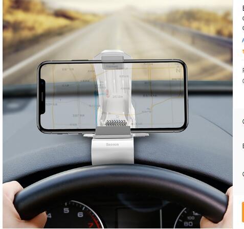 HKM-814803 360-Degree Adjustable Magnetic Phone Holder for Car - Easy Installation, Tilt Angle 60 Degrees, Fits All Sizes