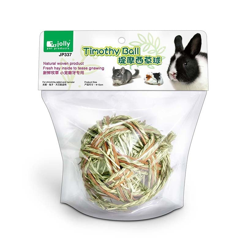 HKM-814995 Natural Grass Molar Stick for Chinchillas, Rabbits, and Guinea Pigs - 100mm