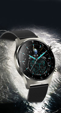 HKM-815059 Waterproof Bluetooth Smart Watch with Silicone Strap for iOS and Android
