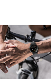 HKM-815059 Waterproof Bluetooth Smart Watch with Silicone Strap for iOS and Android