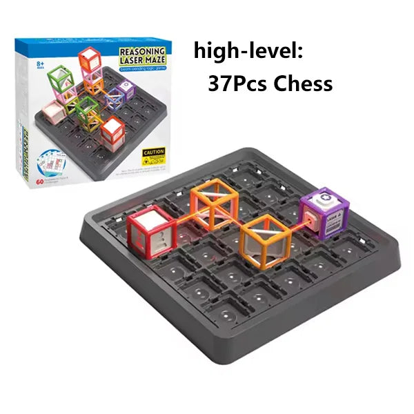 HKM-815123 Laser Maze STEM Toy for Kids - Interactive Light Beam Bending Puzzle Game, Ages 5+