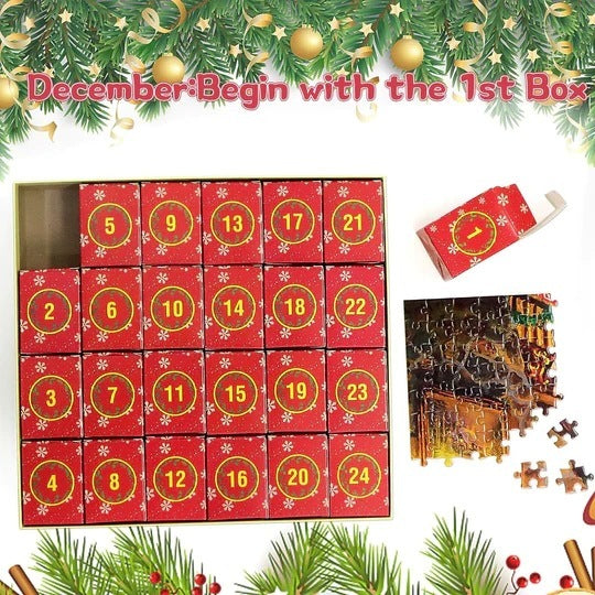 HKM-815315 Santa Claus Flat Puzzle Toy - 70x50 Paper Puzzle Featuring Classic Holiday Character