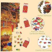 HKM-815315 Santa Claus Flat Puzzle Toy - 70x50 Paper Puzzle Featuring Classic Holiday Character