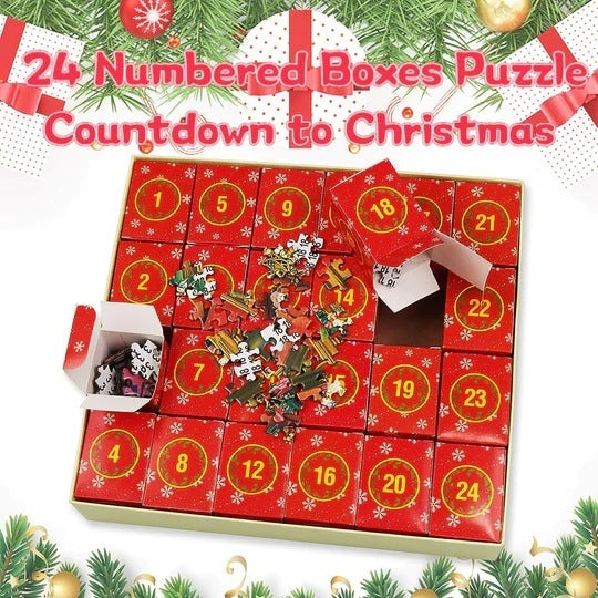 HKM-815315 Santa Claus Flat Puzzle Toy - 70x50 Paper Puzzle Featuring Classic Holiday Character