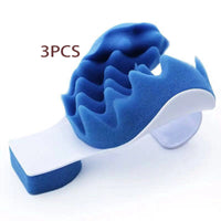 HKM-815379 Cervical Support Pillow - Blue Headrest Cushion for Neck and Shoulder Relief