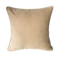 HKM-815379 Dark Brown Floral Design Cotton Pillowcase, 45x45cm Chenille Cushion Cover