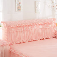 HKM-815507 Korean Princess Quilted Thickened Bed Cover – All-Inclusive Design for Bed Head in Various Colors