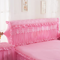HKM-815507 Korean Princess Quilted Thickened Bed Cover – All-Inclusive Design for Bed Head in Various Colors