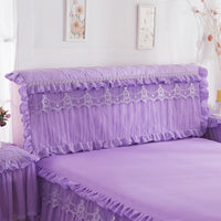 HKM-815507 Korean Princess Quilted Thickened Bed Cover – All-Inclusive Design for Bed Head in Various Colors
