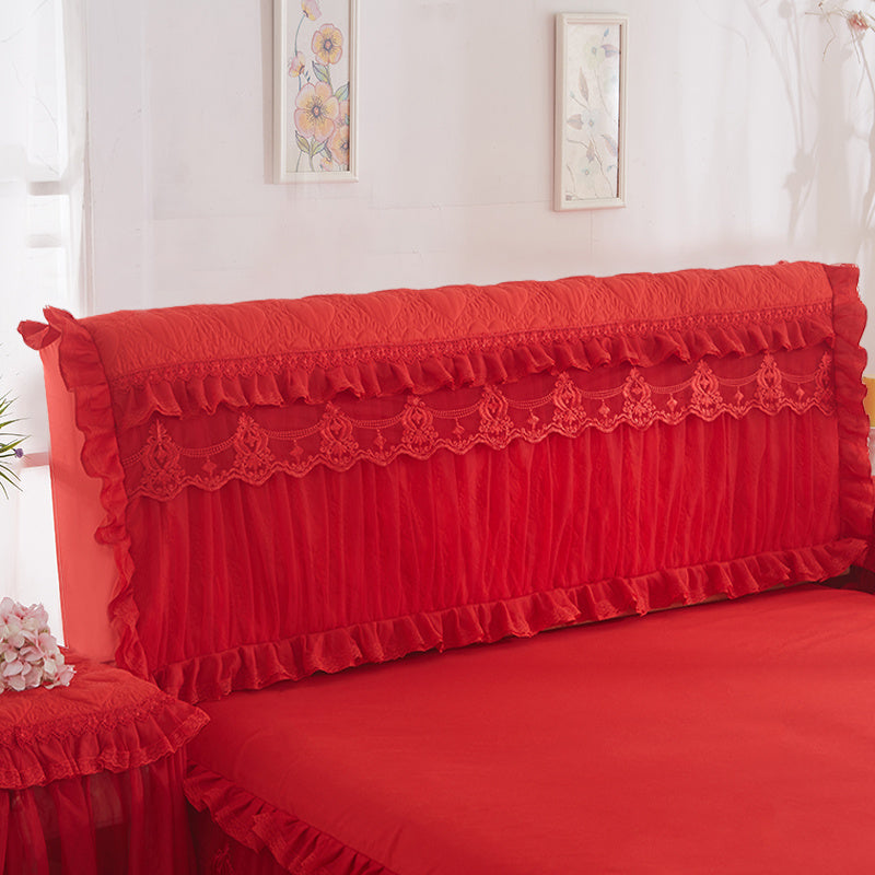 KTX-815507 Korean Princess Quilted Thickened Bed Cover – All-Inclusive Design for Bed Head in Various Colors