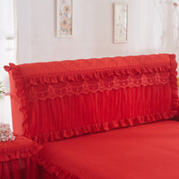 HKM-815507 Korean Princess Quilted Thickened Bed Cover – All-Inclusive Design for Bed Head in Various Colors