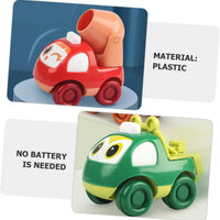HKM-815507 Pull Back Plastic Engineering Toy Truck for Kids - Safe, Durable Vehicle Playset