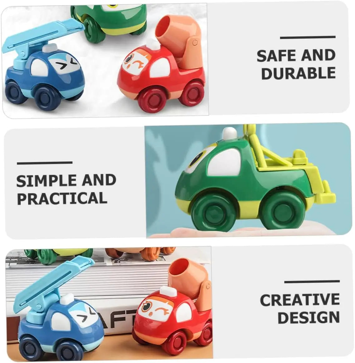 HKM-815507 Pull Back Plastic Engineering Toy Truck for Kids - Safe, Durable Vehicle Playset