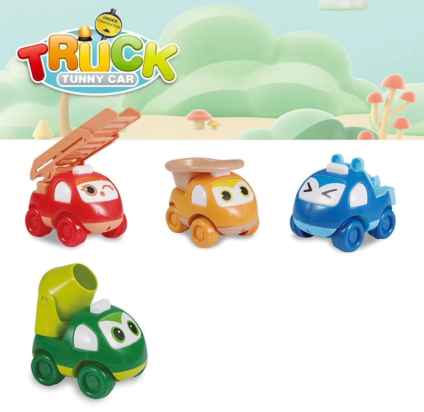 HKM-815507 Pull Back Plastic Engineering Toy Truck for Kids - Safe, Durable Vehicle Playset