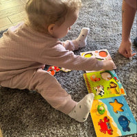 HKM-815699 Children's Wooden Cartoon Animal Jigsaw Puzzle - Educational Hand Grabbing Toy for Ages 2 and Up