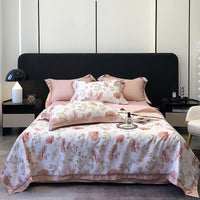 HKM-815699 Summer Duvet Four-Piece Set with Cool Fiber and Washed Silk Finish