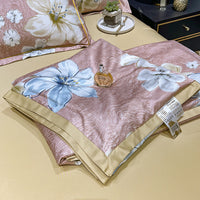 HKM-815699 Summer Duvet Four-Piece Set with Cool Fiber and Washed Silk Finish