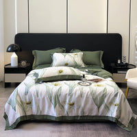 HKM-815699 Summer Duvet Four-Piece Set with Cool Fiber and Washed Silk Finish
