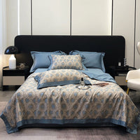 HKM-815699 Summer Duvet Four-Piece Set with Cool Fiber and Washed Silk Finish